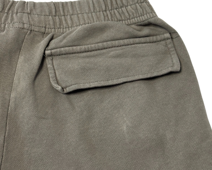 Pull&Bear Gray High-Waisted Wide Leg Cargo Sweatpants