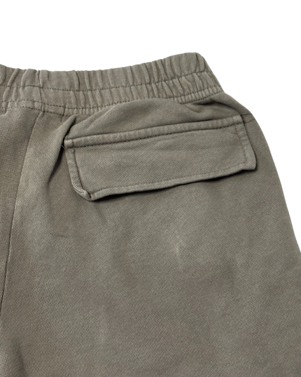 Pull&Bear Gray High-Waisted Wide Leg Cargo Sweatpants