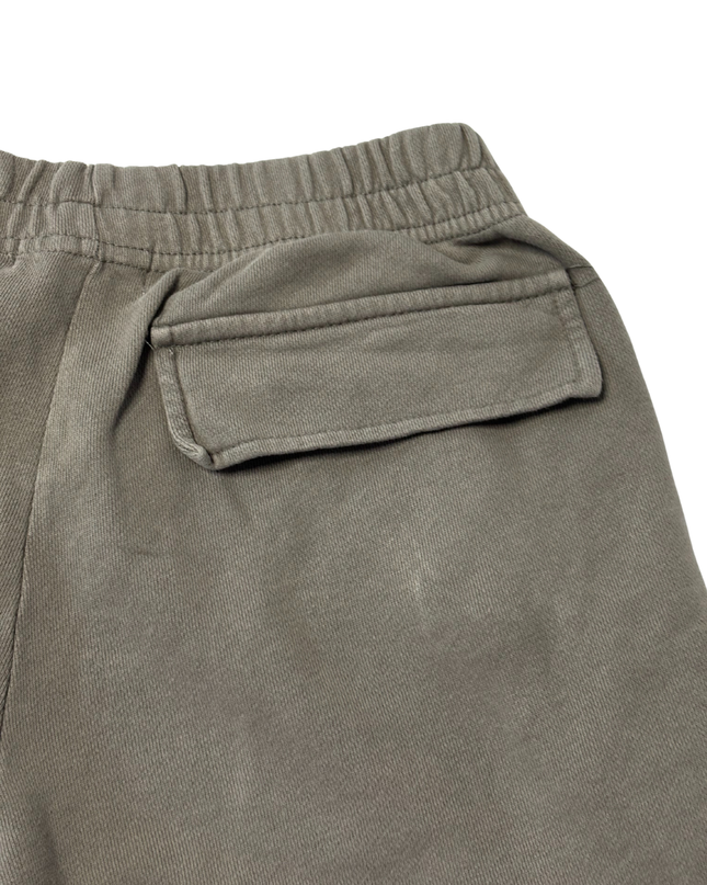 Pull&Bear Gray High-Waisted Wide Leg Cargo Sweatpants