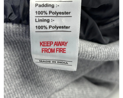 Octave Grey Padded Bomber Jacket with Elbow Patches