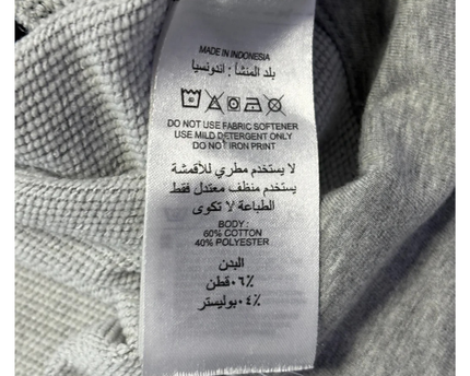 Adidas Gray Colorblock High Neck Logo Tape Sweatshirt