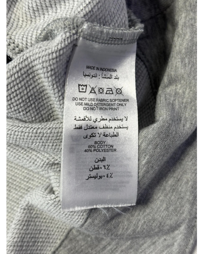 Adidas Gray Colorblock High Neck Logo Tape Sweatshirt
