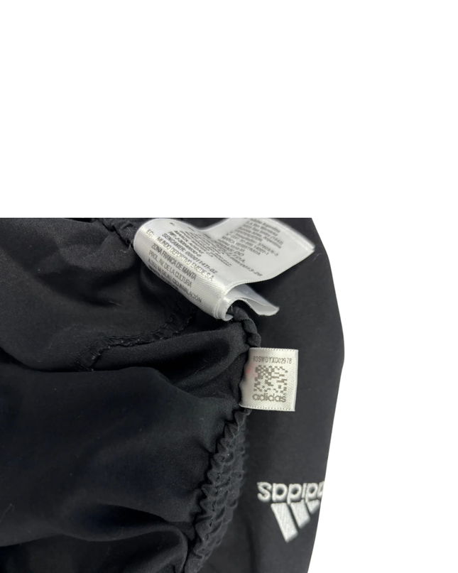 Adidas Black Athletic Zip-Pocket Track Pants