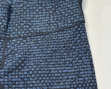 Lululemon Blue/Black Patterned Performance Leggings