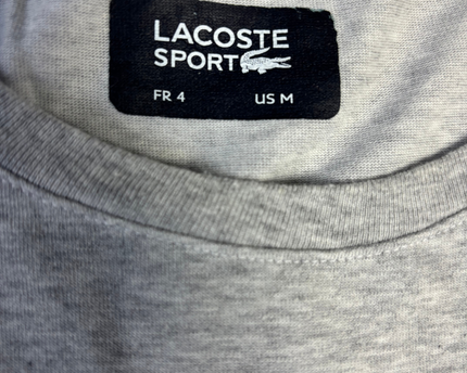 Lacoste Sport Grey Graphic Victory Tee