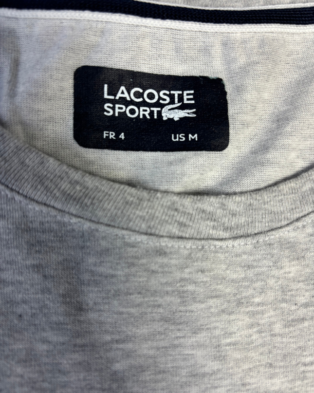 Lacoste Sport Grey Graphic Victory Tee