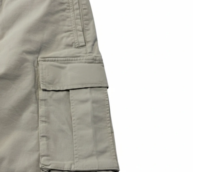 Zara Beige Drawstring Cargo Shorts