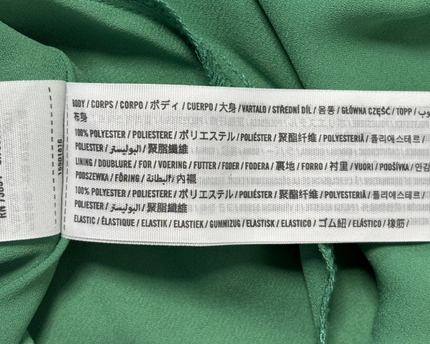 Abercrombie & Fitch Green Smocked Midi Dress