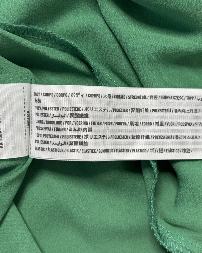 Abercrombie & Fitch Green Smocked Midi Dress