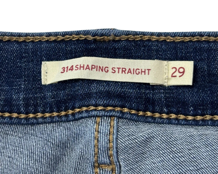 Levi's Blue 314 Shaping Straight Leg Jeans