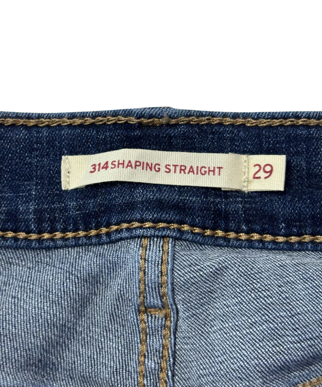 Levi's Blue 314 Shaping Straight Leg Jeans