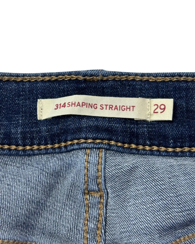 Levi's Blue 314 Shaping Straight Leg Jeans