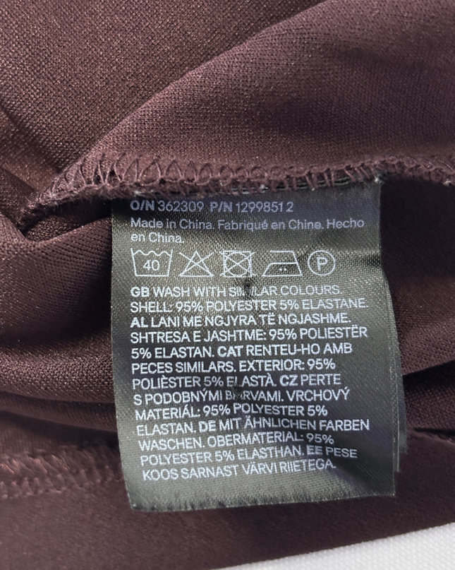 H&M Dark Purple Button-Front V-Neck Sleeveless Vest