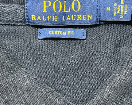 Polo Ralph Lauren Black Big Pony Custom Fit Polo Shirt