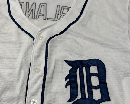 Majestic White Detroit Tigers Verlander Authentic Collection Baseball Jersey