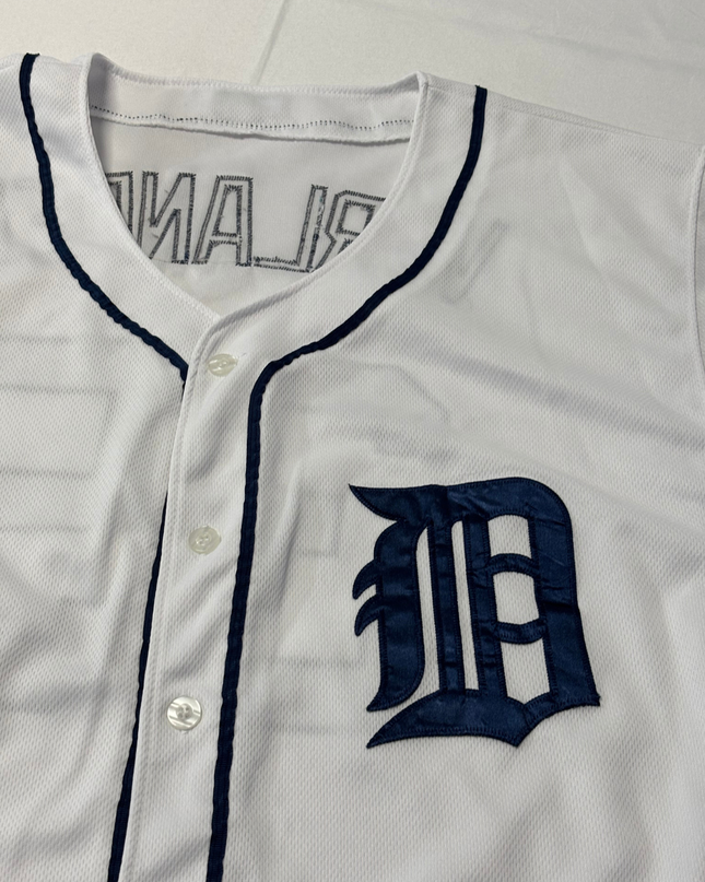 Majestic White Detroit Tigers Verlander Authentic Collection Baseball Jersey