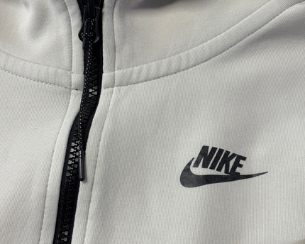 Nike Tech Fleece Beige Full-Zip Hoodie
