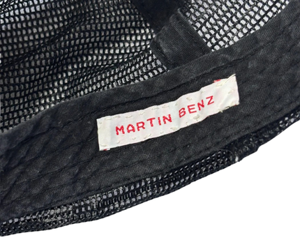 Martin Benz White and Black Rock 'N' Roll Punk Doodle Trucker Cap