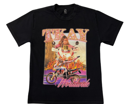 Ascolour Black Tkay Maidza Worldwide Graphic Tee