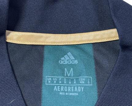 Leeds United Green/Black Striped Away Jersey