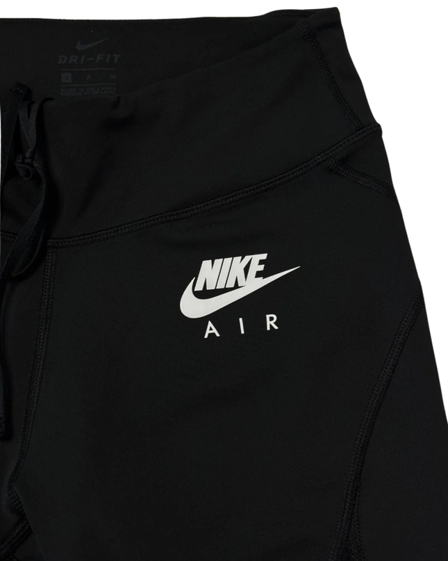 Nike Air Dri-FIT Black Mesh Panel Performance Running Leggings