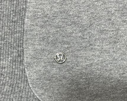 Lululemon Grey Asymmetrical Zip High-Neck Jacket