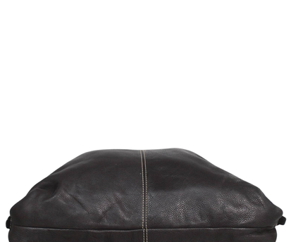 Dooney & Bourke Dark Brown Pebbled Leather Hobo Bag