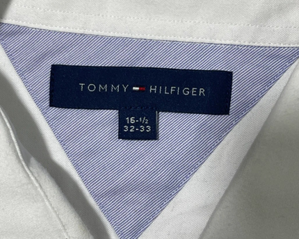 Tommy Hilfiger White Regular Fit Long Sleeve Button-Down Shirt