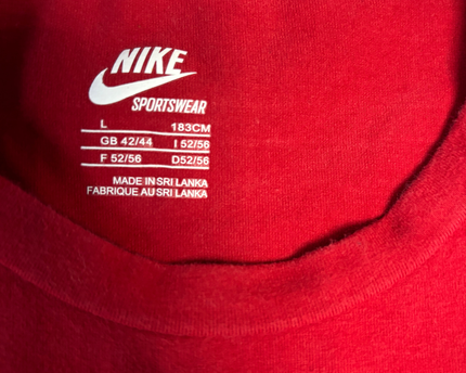 Nike Red Sportswear Sleeveless Tank Top