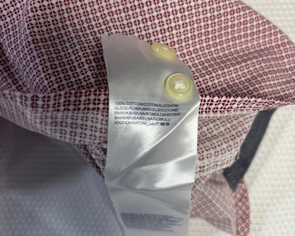 Tommy Hilfiger Maroon Patterned New York Fit Button-Down Shirt