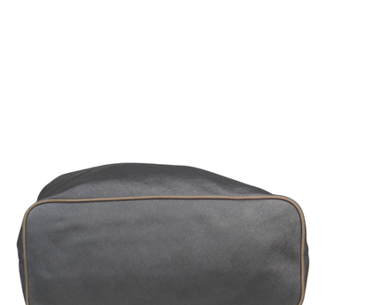 Coach Grey Metallic Crossgrain Leather Tote Bag