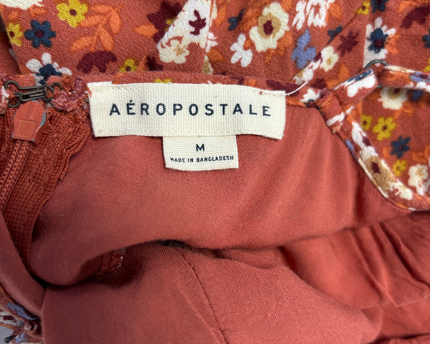 Aeropostale Terracotta Floral Cami Mini Dress