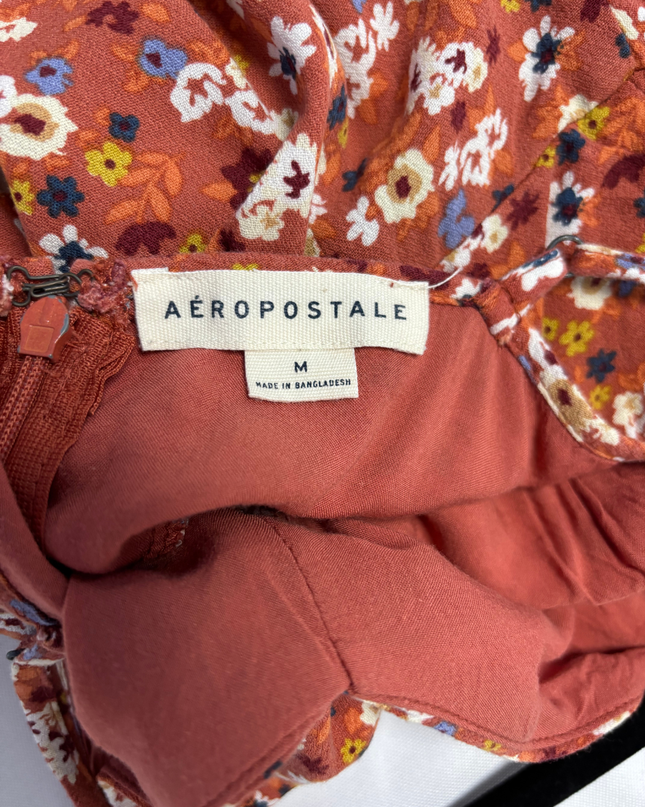 Aeropostale Terracotta Floral Cami Mini Dress