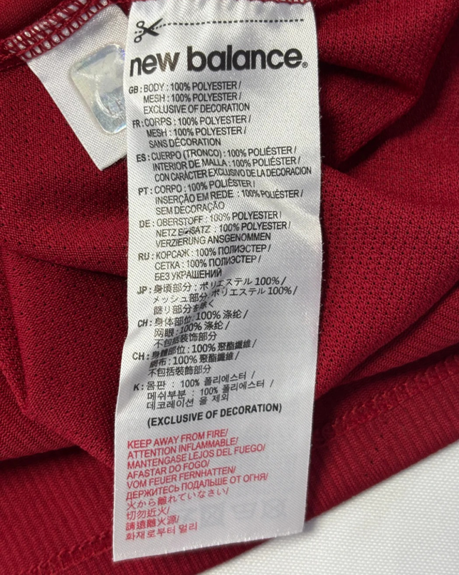 New Balance Red Liverpool FC 125 Years Anniversary ACTON 50 Jersey
