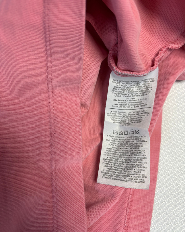 Nike Pink Air Swoosh Logo Graphic T-Shirt
