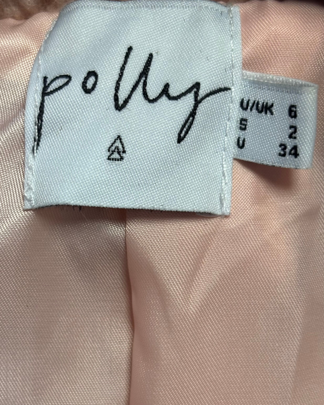 Polly Pink Teddy Faux Fur Coat