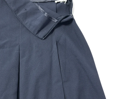 Koton Navy Blue Pleated Midi Skirt