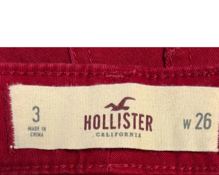 Hollister Red Stretch Skinny Pants
