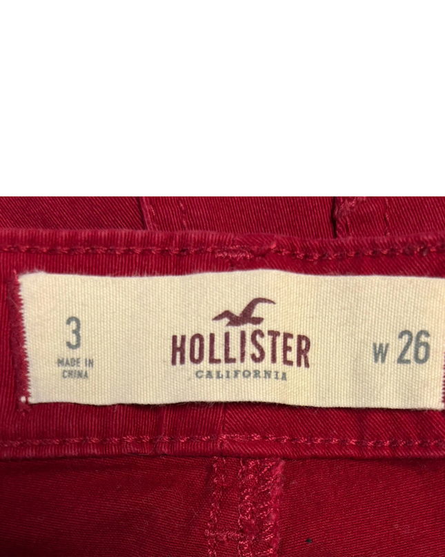 Hollister Red Stretch Skinny Pants