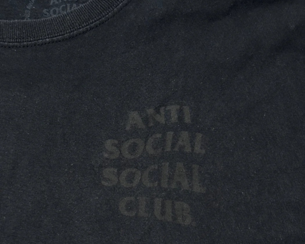 Anti Social Social Club Black Kkoch Floral Graphic Tee