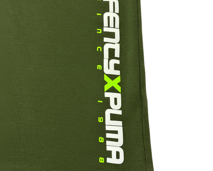 Fenty x Puma by Rihanna Olive Green Oversized Graphic T-Shirt