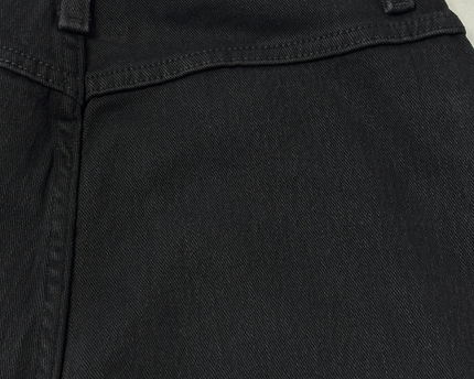 Women's Black Straight Leg Denim Jeans