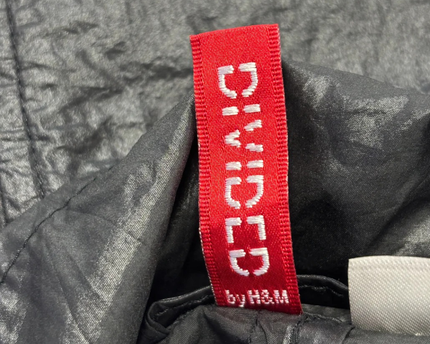 H&M Black Lightweight Cropped Utility Bomber Jacket