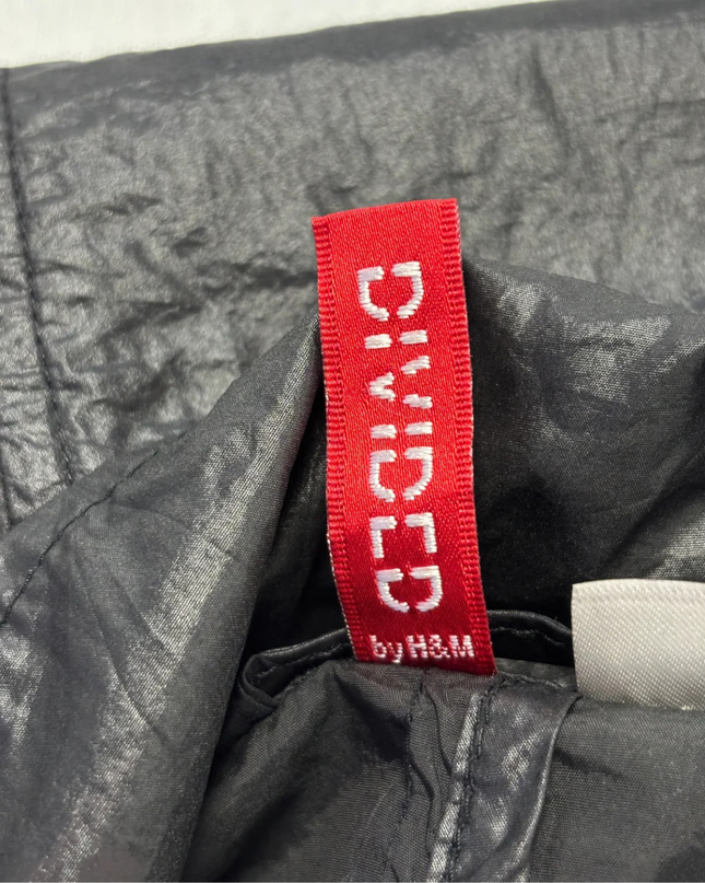 H&M Black Lightweight Cropped Utility Bomber Jacket