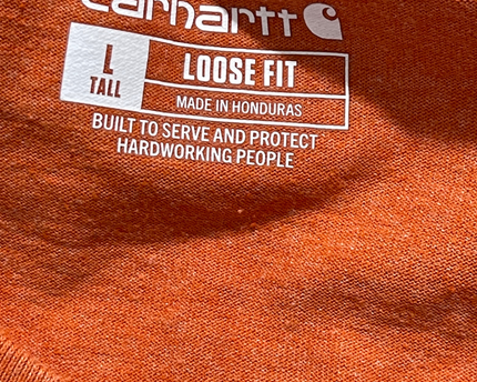 Carhartt Orange Loose Fit Pocket T-Shirt