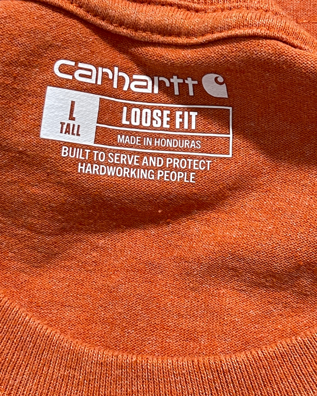 Carhartt Orange Loose Fit Pocket T-Shirt
