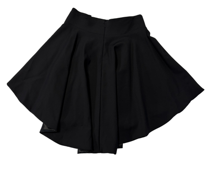 Salkim Black Embellished High-Low Flared Skirt