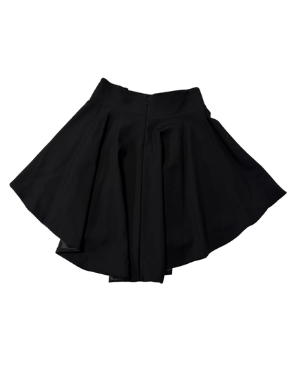 Salkim Black Embellished High-Low Flared Skirt