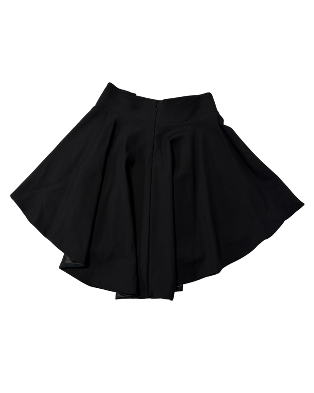 Salkim Black Embellished High-Low Flared Skirt