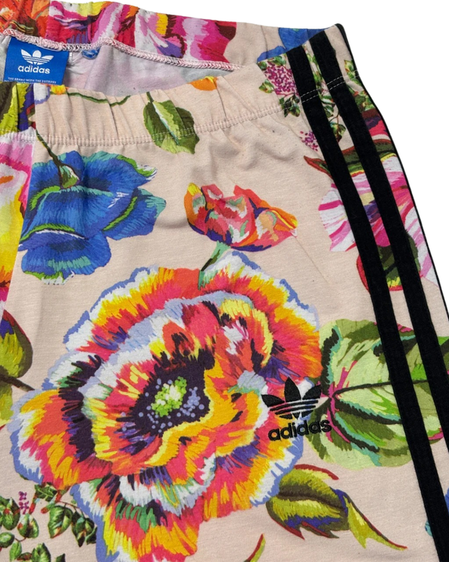 Adidas Originals Multicolor Floral Print Three Stripe Leggings